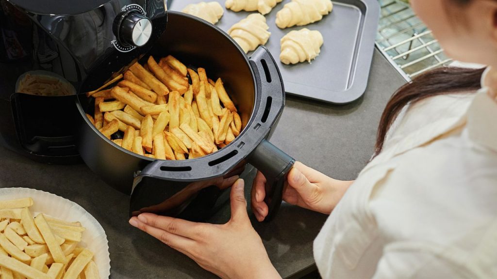 Air fryer cooking