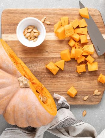 Cut up pumpkin