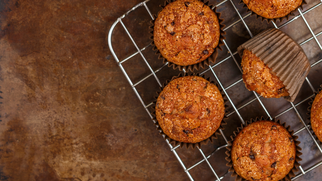 Banana choc chip muffins