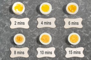 Boiled egg cooking guide
