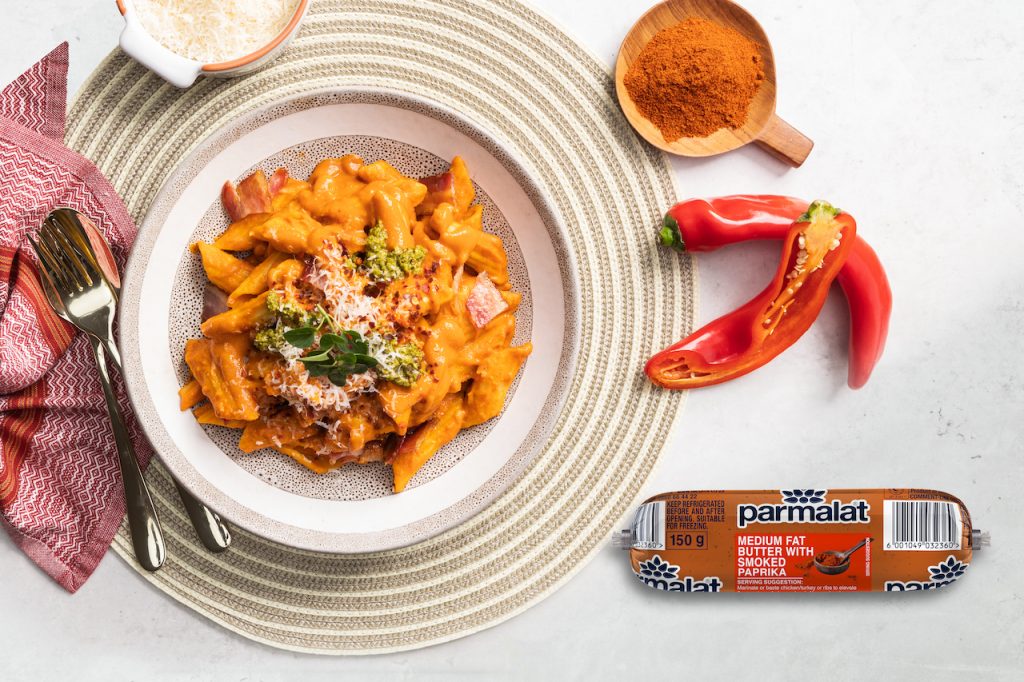 Penne with roasted tomato & smoked paprika sauce