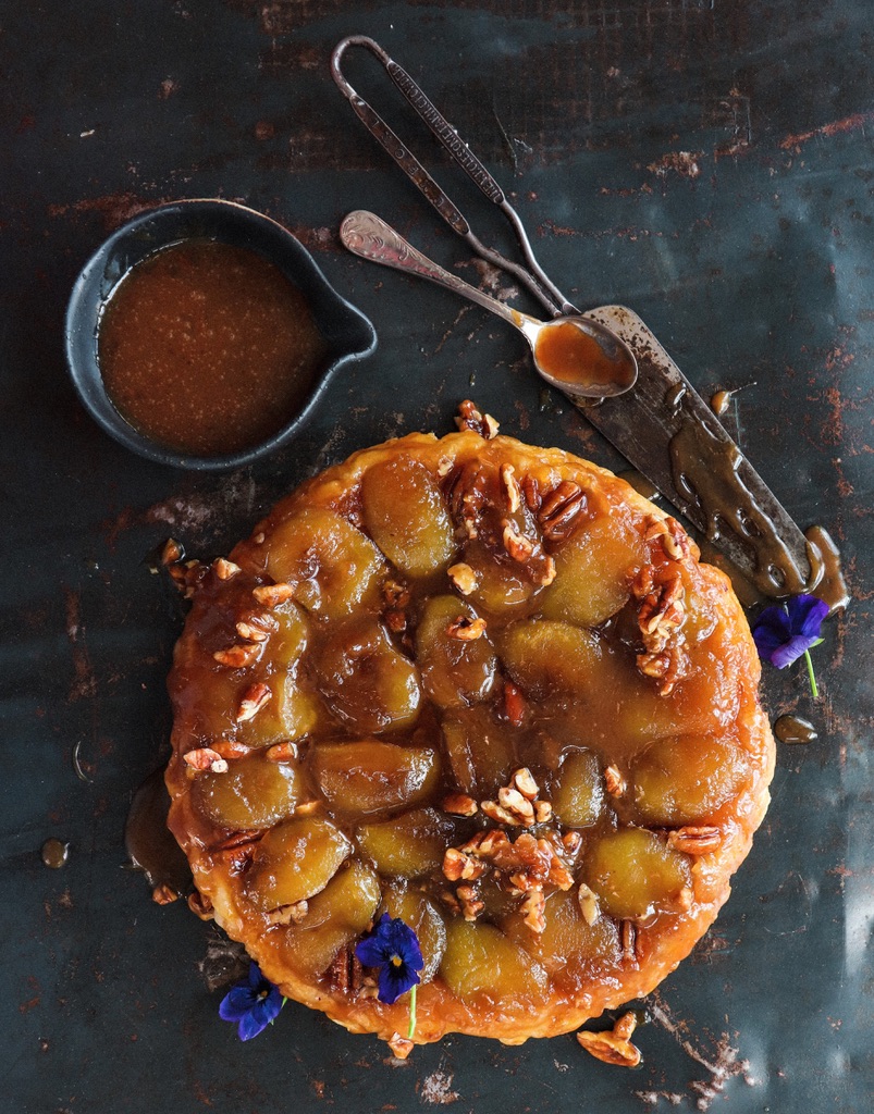 APPLE AND PECAN TARTE TATIN – WITH A BUTTERSCOTCH SAUCE  Christine Capendale