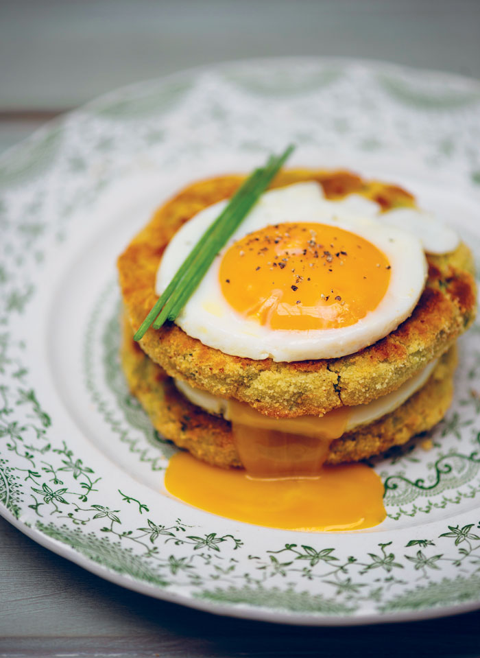 Fried Eggs On Courgette Rosti Recipe