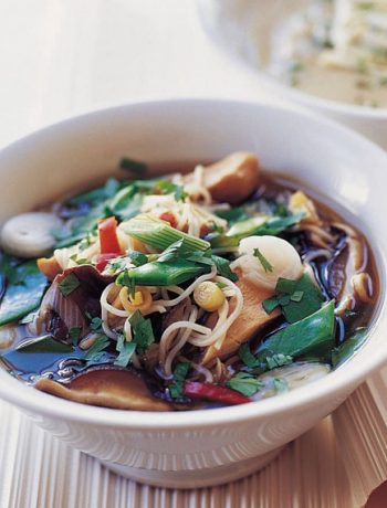 Chicken And Shiitake Mushroom Noodle Soup Recipe