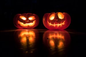 Halloween pumpkin carving - LED