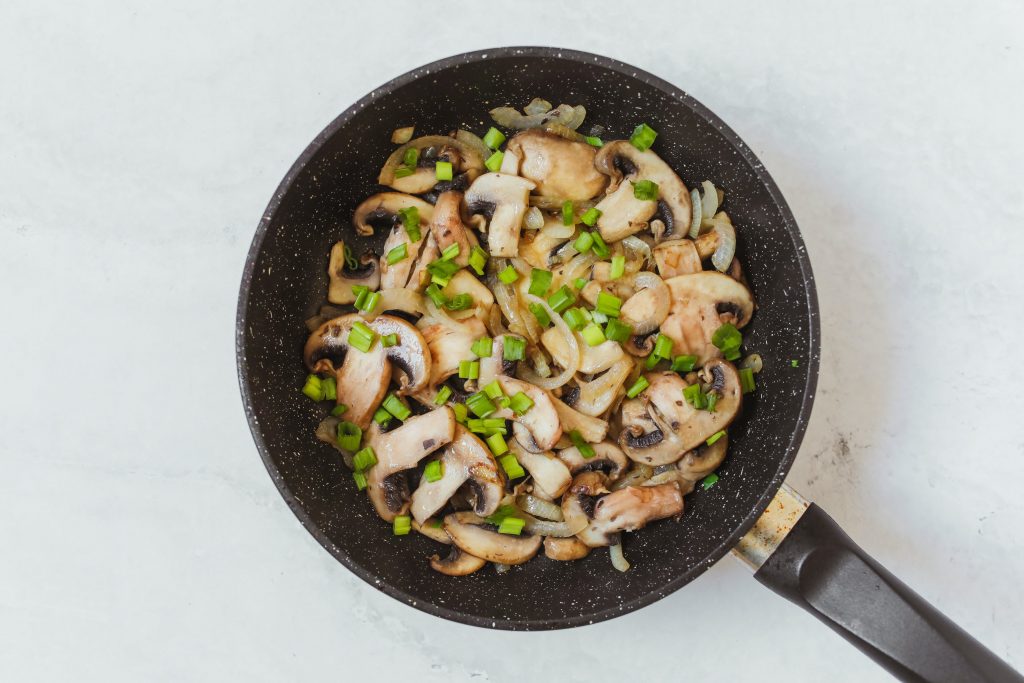 Sauteeing Mushrooms