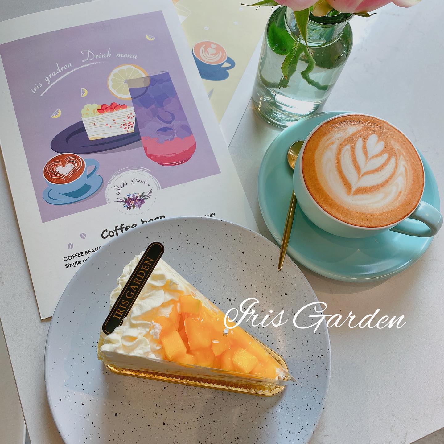 Coffee and cake from Iris Garden