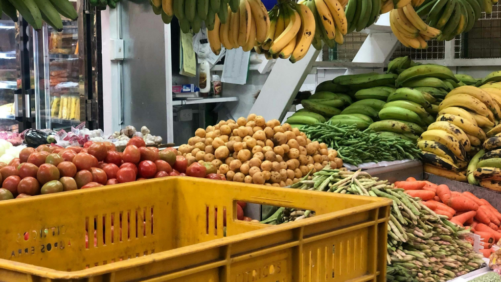 bananas in a shop