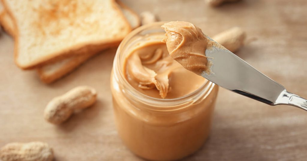A jar of peanut butter