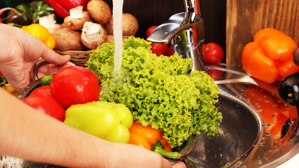 Washing fruits and vegetables