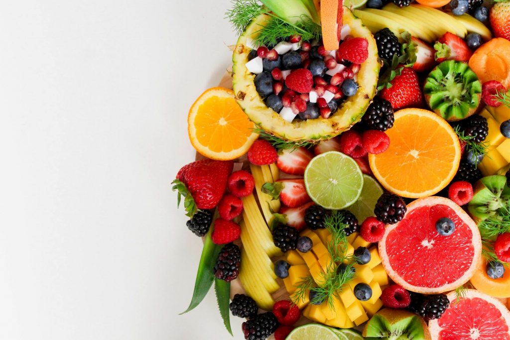 A platter of fruits