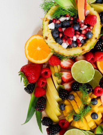 A platter of fruits