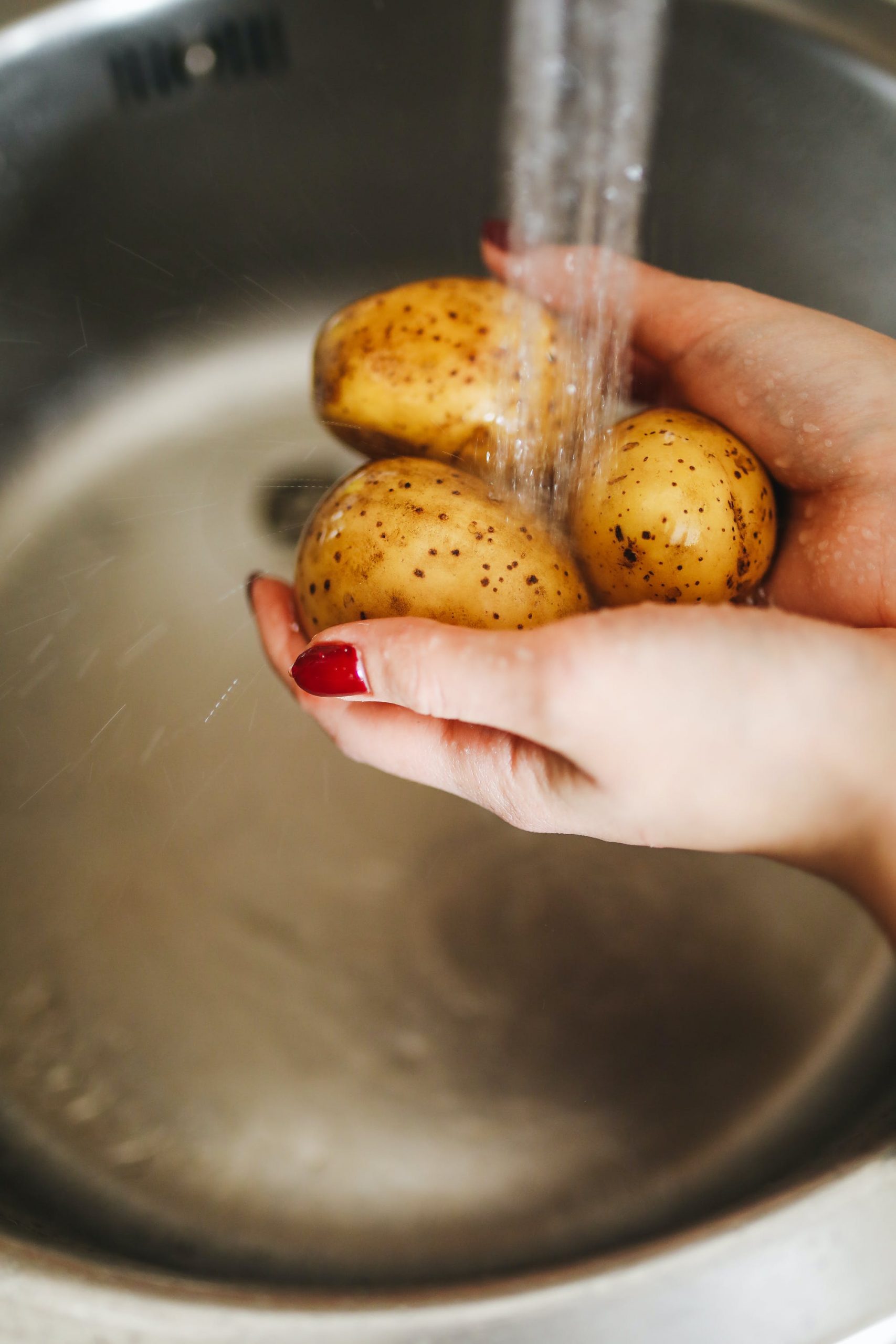 rinse your potatoes