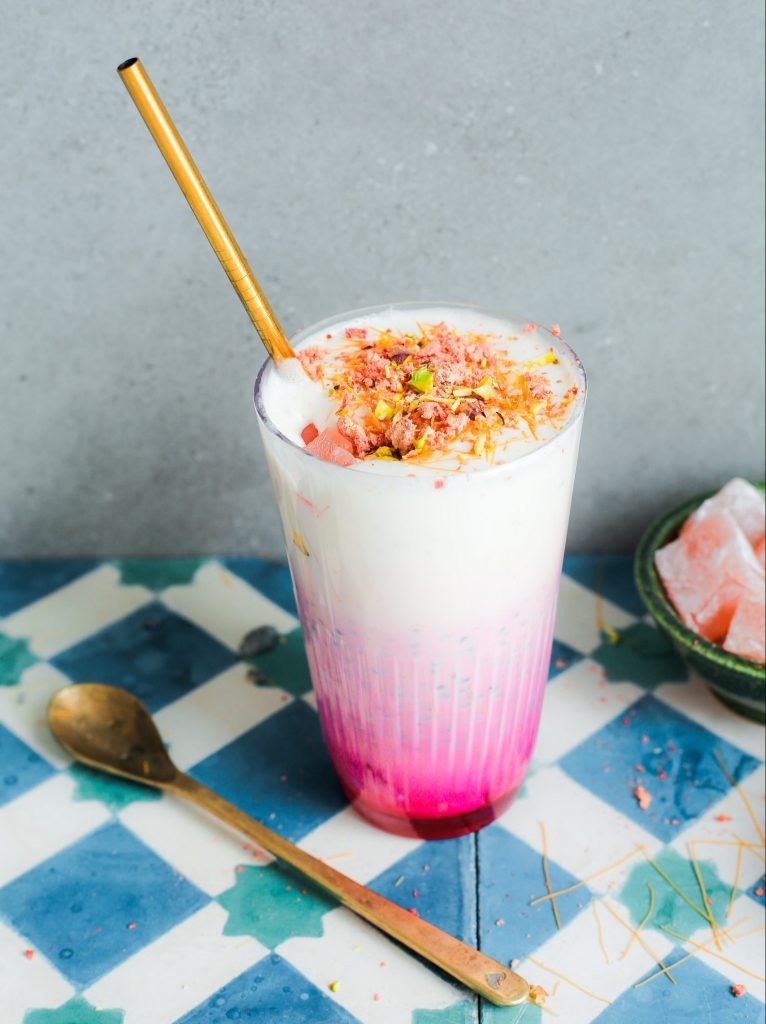 strawberry cheesecake falooda