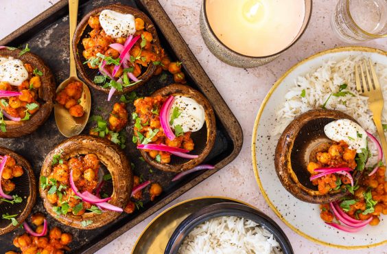 Chana Masala Mushrooms