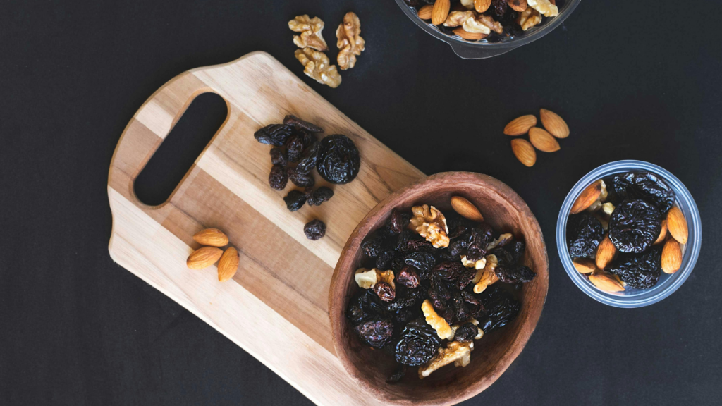 raisins on a board