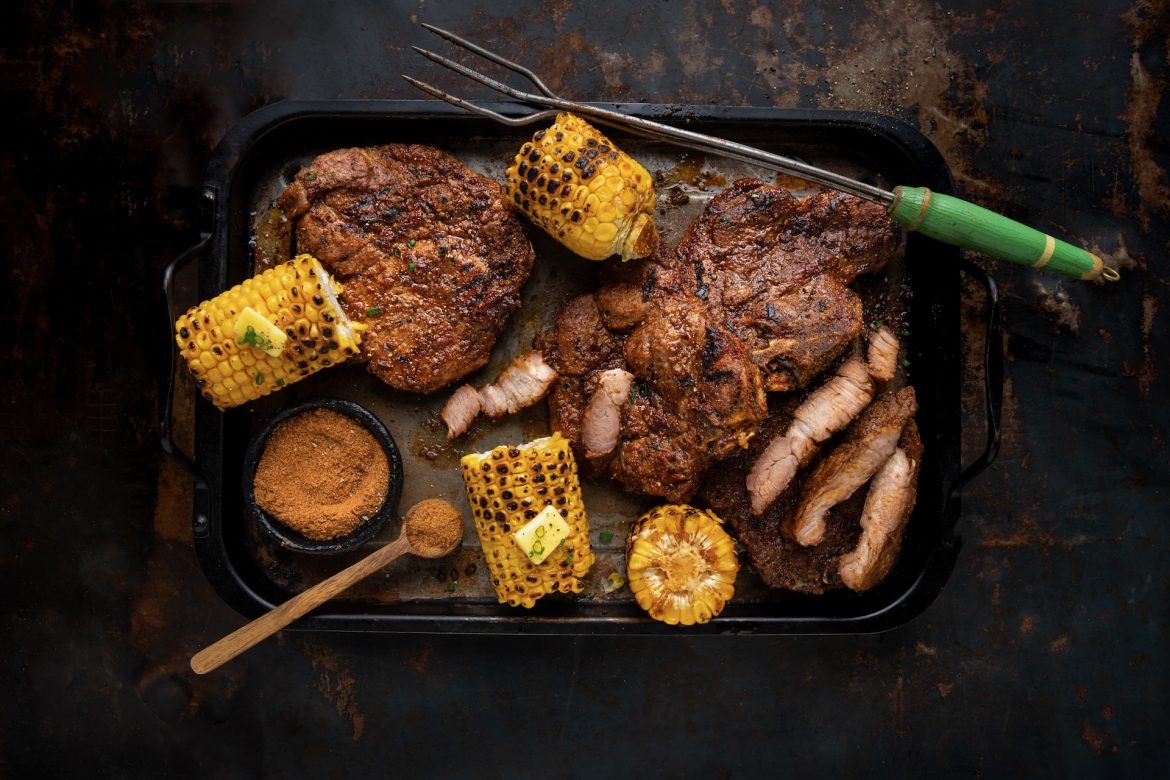 Braaied Pork Neck Steaks
