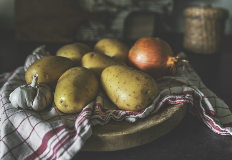 potatoes and onions