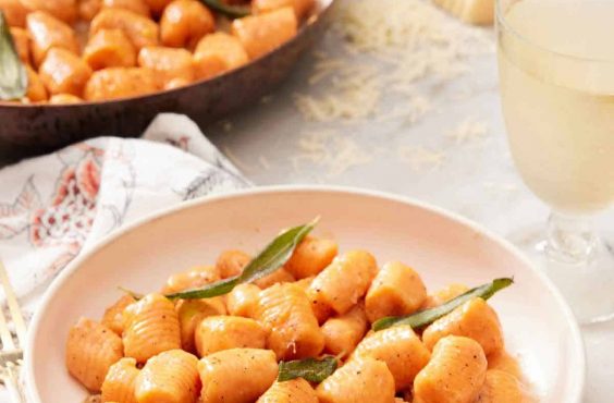 orange sweet potato gnocchi