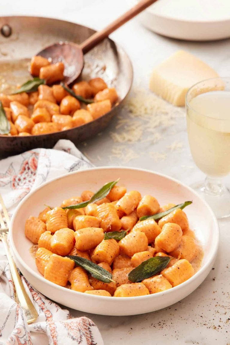 orange sweet potato gnocchi