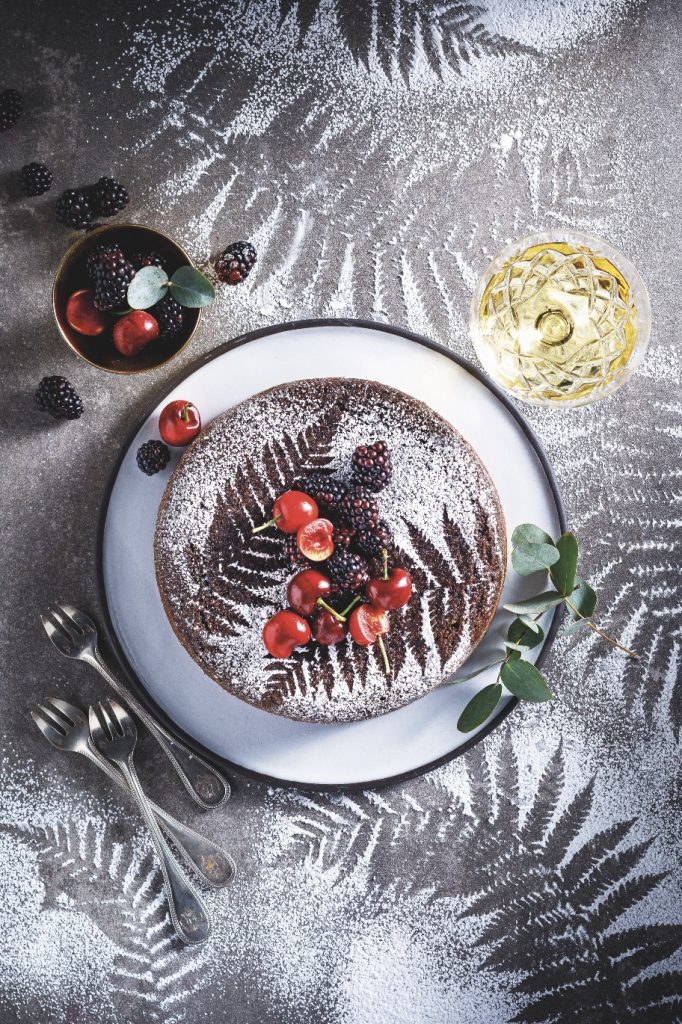 almond, chocolate and orange cake