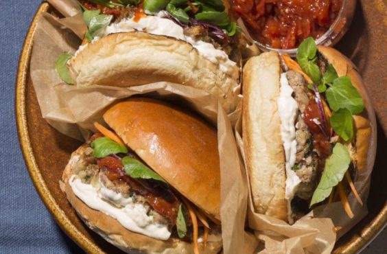 cheese-stuffed burger
