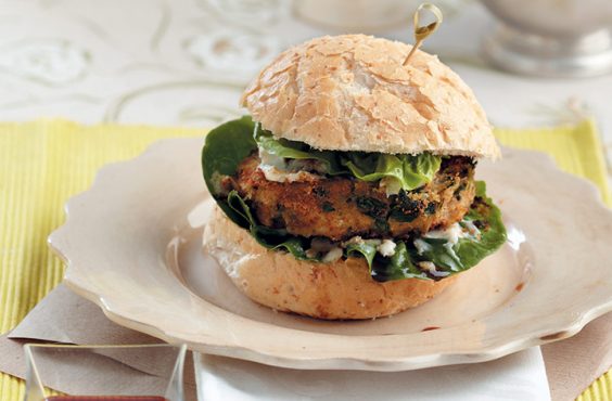 chickpea and spinach burgers