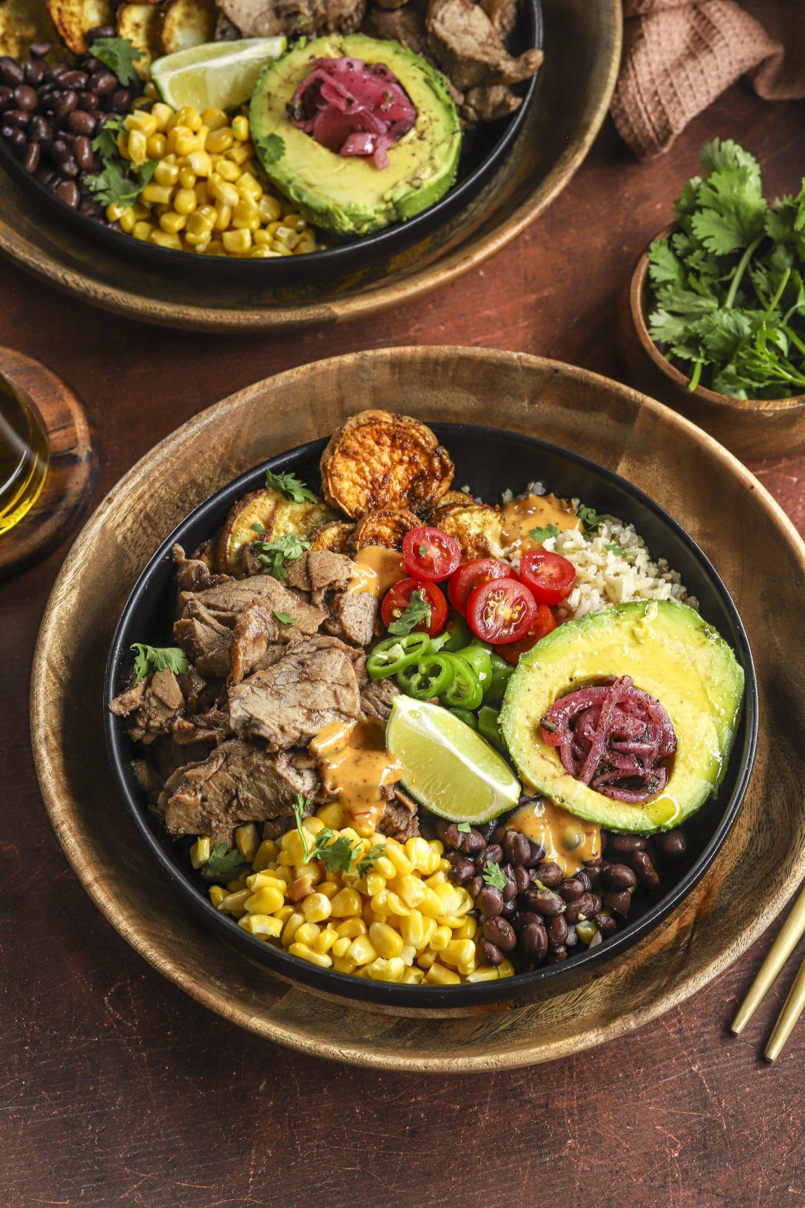 Pork fillet burrito bowls SA Pork