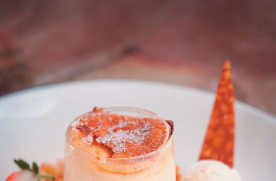 rooibos milk tart soufflé