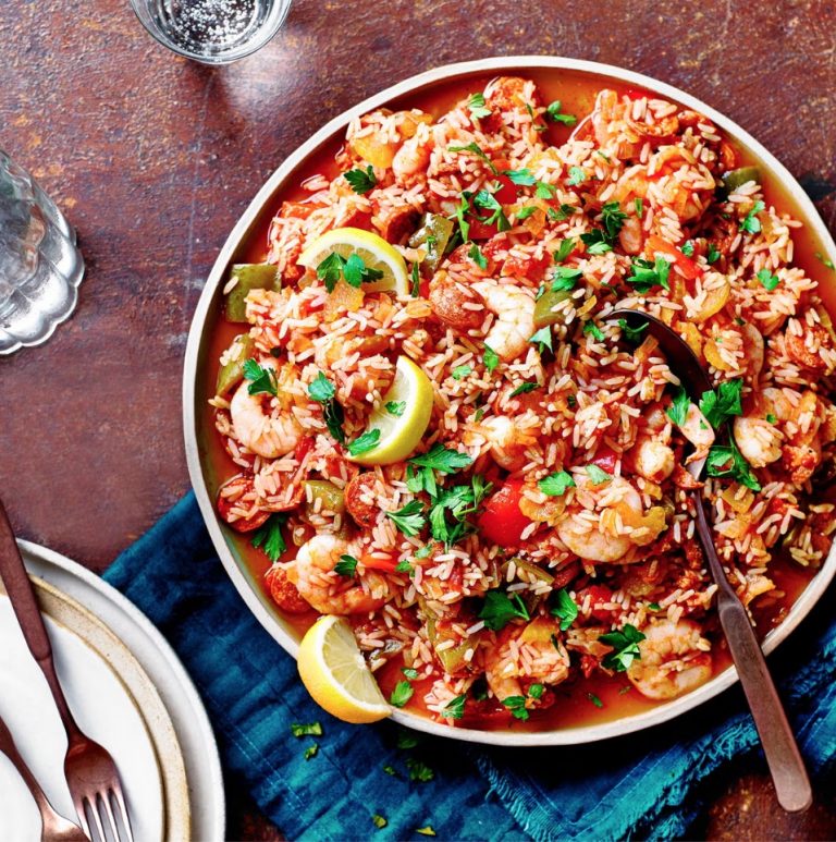 prawn and chorizo jambalaya