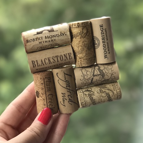 How to upcycle wine corks into DIY coasters