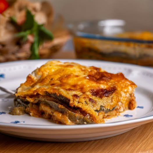 organic lamb moussaka