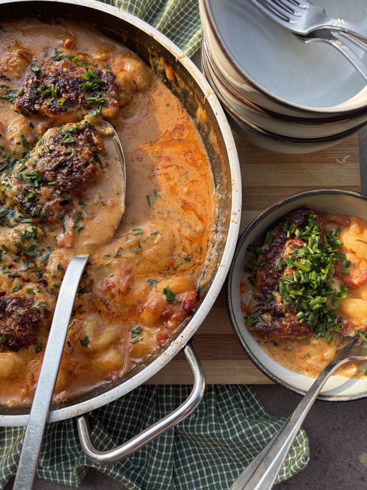 Tuscan-style baked chicken gnocchi