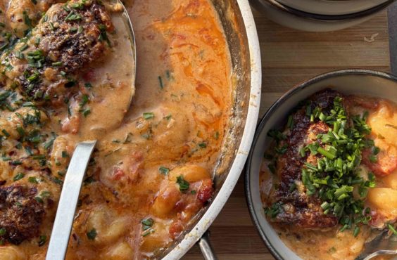 Tuscan-style baked chicken gnocchi