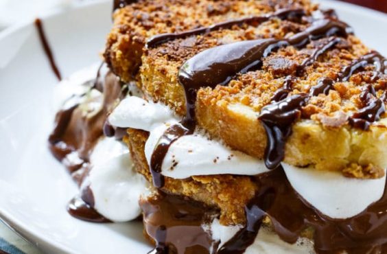 marshmallow stuffed French toast