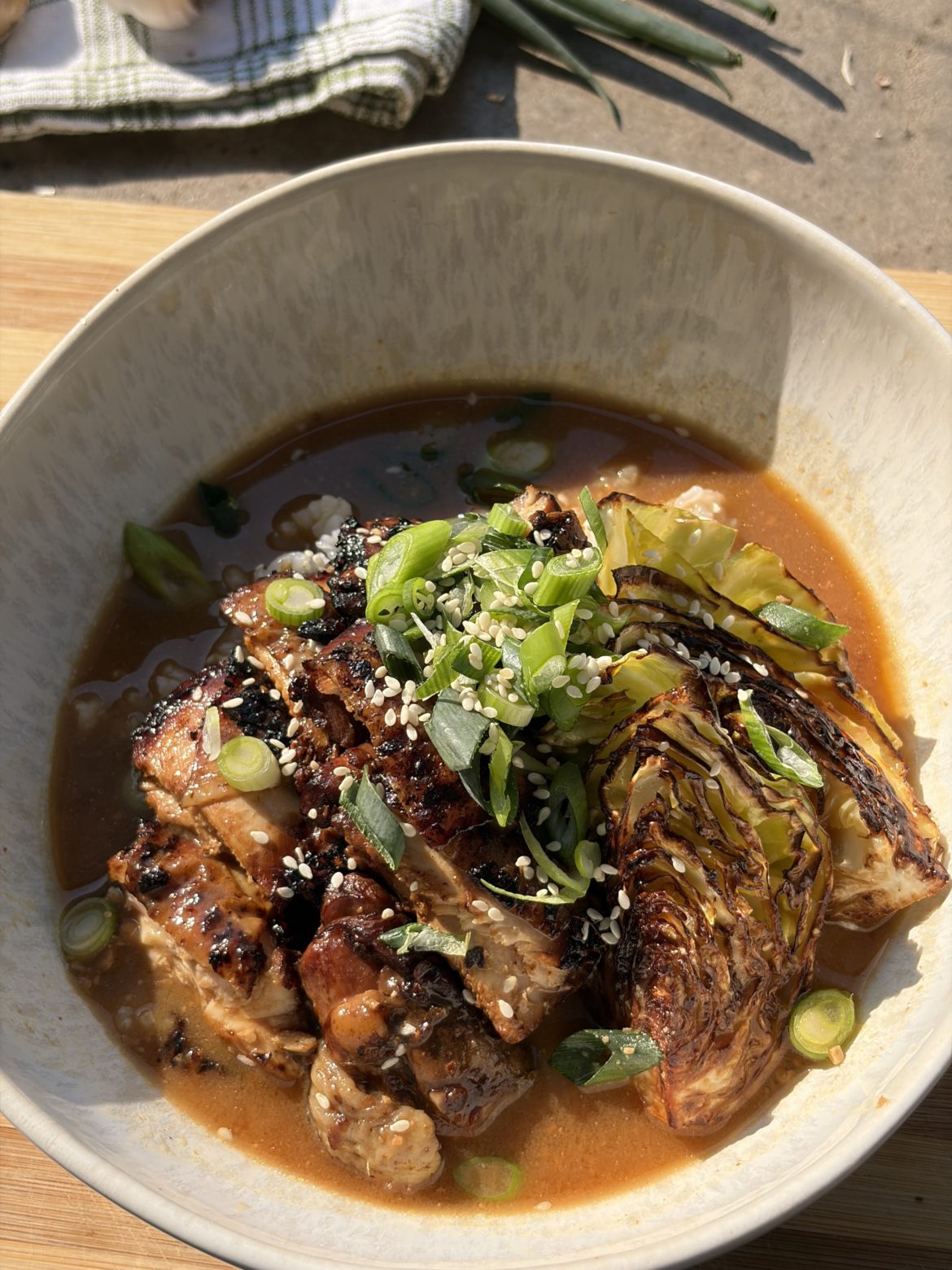 Doenjang brothy chicken and rice Doenjang brothy chicken and rice