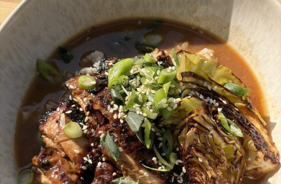 Doenjang brothy chicken and rice