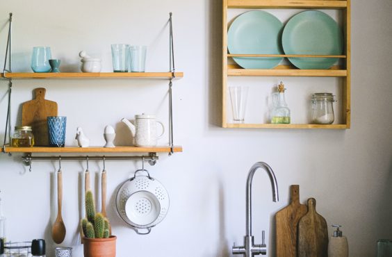 how to style open kitchen shelves like a pro