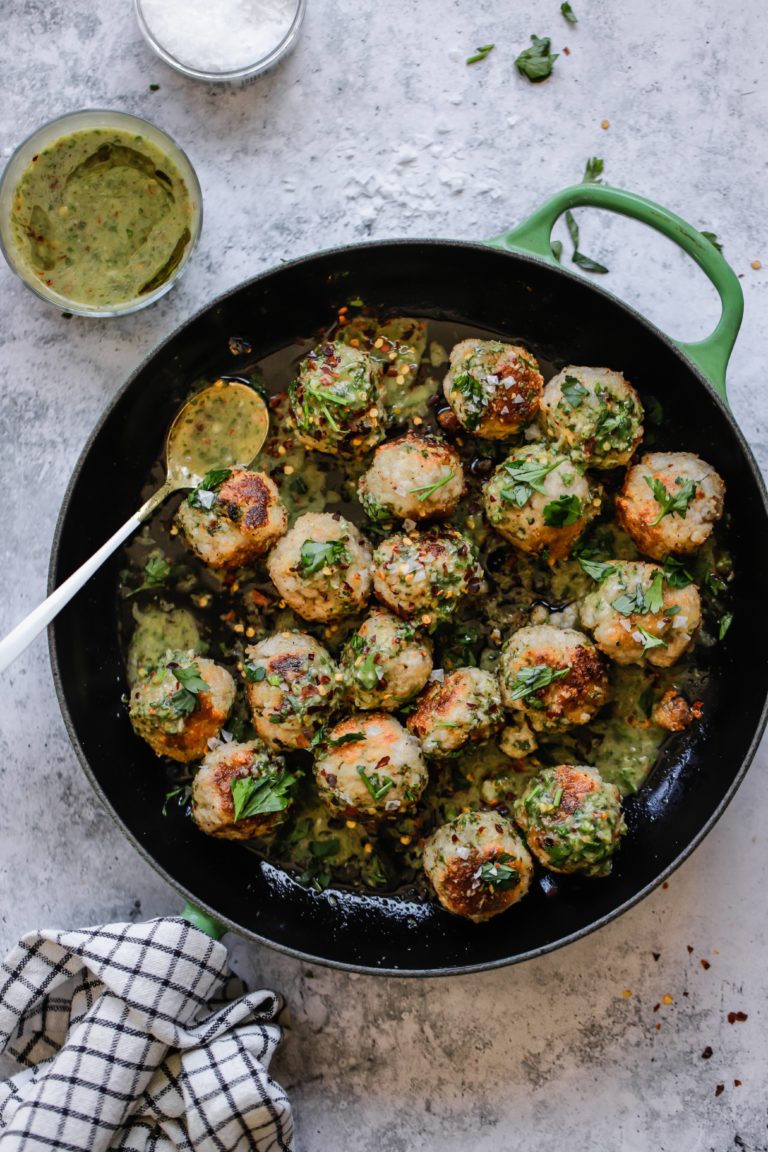 Chimichurri pork meatballs SA Pork